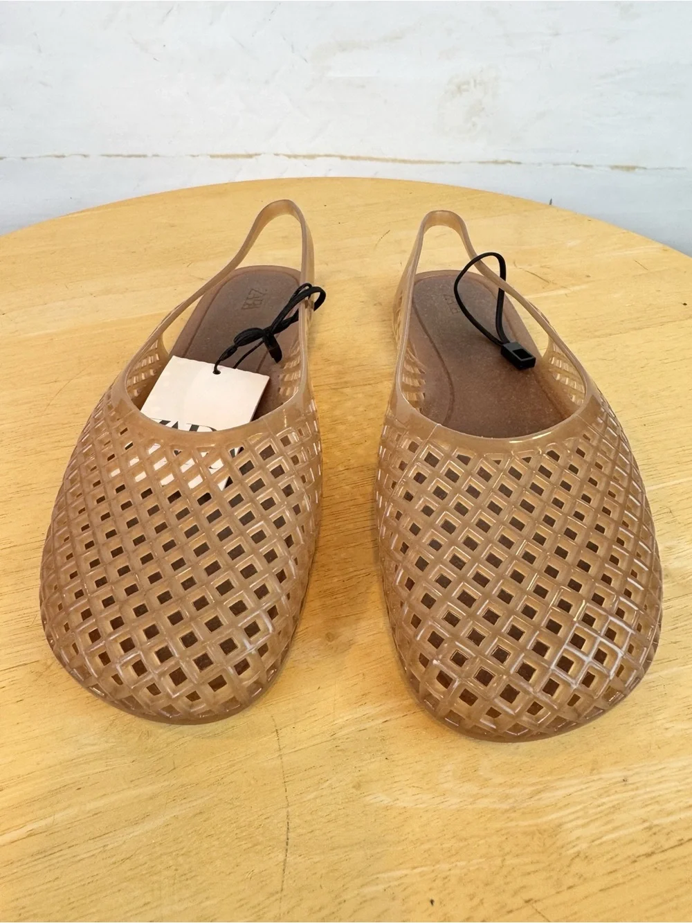 Zara | Brown Slingback Jellies, 8 NWT - Picture 3 of 8
